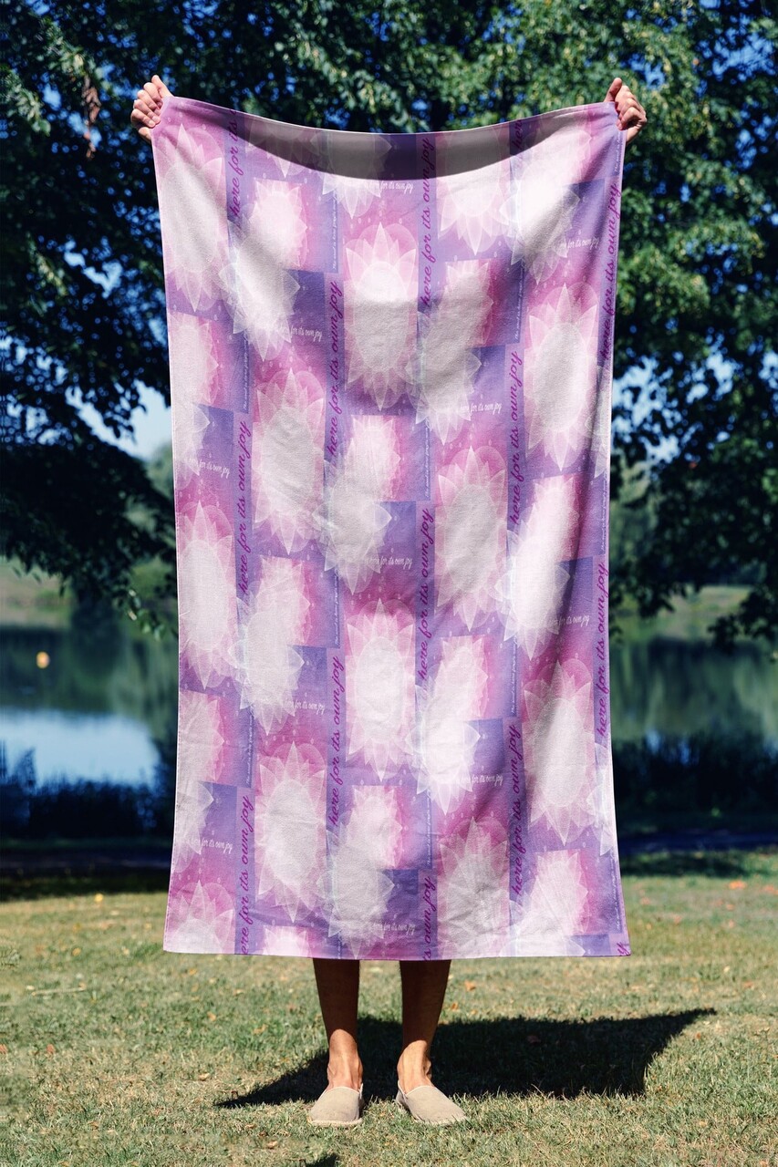 Prosop de plaja, L'essentiel Maison, Yoga Sunrise 70, 70x130 cm, Multicolor - imagine 6
